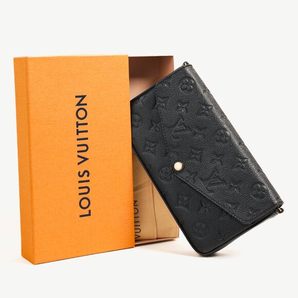 Louis Vuitton Felicie Black Monogram Empreinte Leather Pochette - Picture 16 of 16